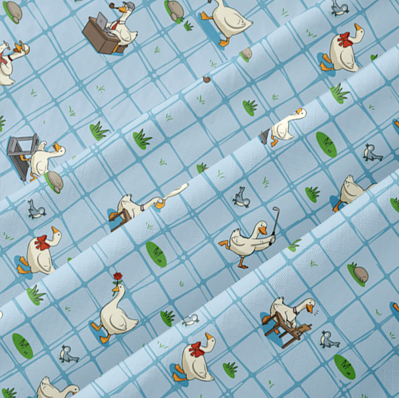 Blue Checkered Goose Button Up Pocket Shirt