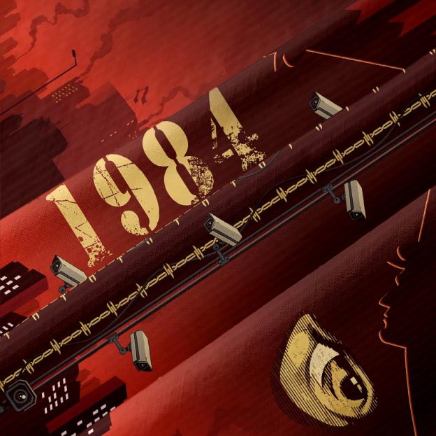 Eyes Of 1984 Button Up Pocket Shirt