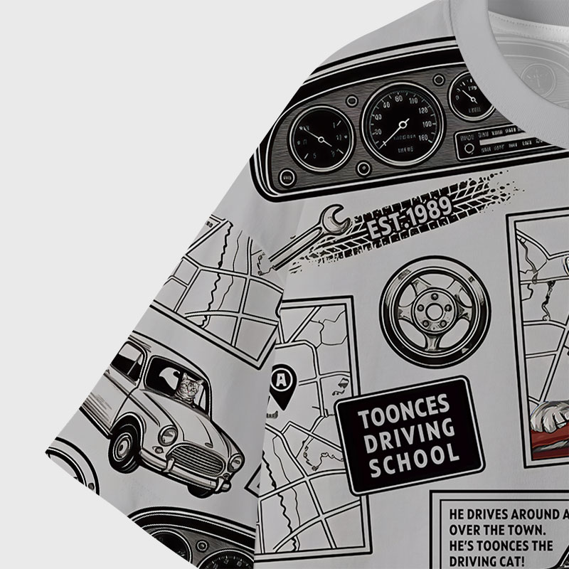 Toonces Driving School Geek All-Over Print T-Shirt