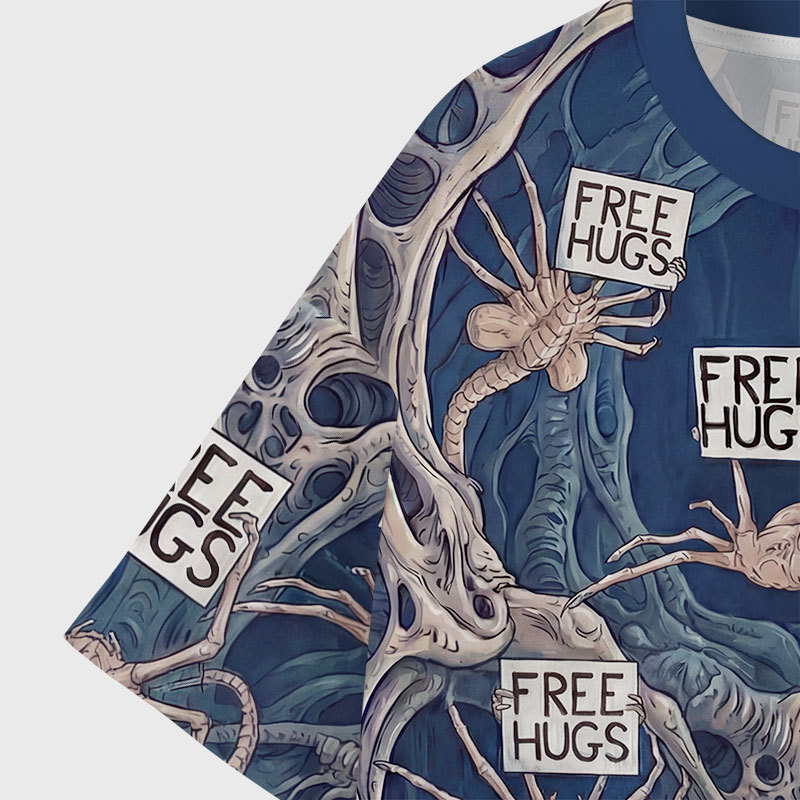 Free Hugs Geek All-Over Print T-Shirt