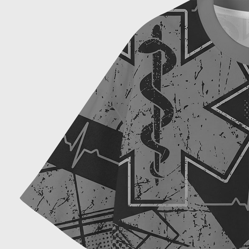 Emotional Support Human Geek All-Over Print T-Shirt