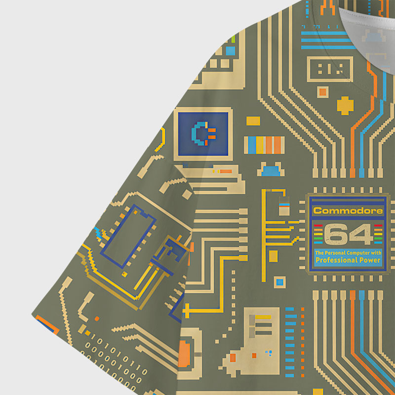 Commodore 64 Geek All-Over Print T-Shirt