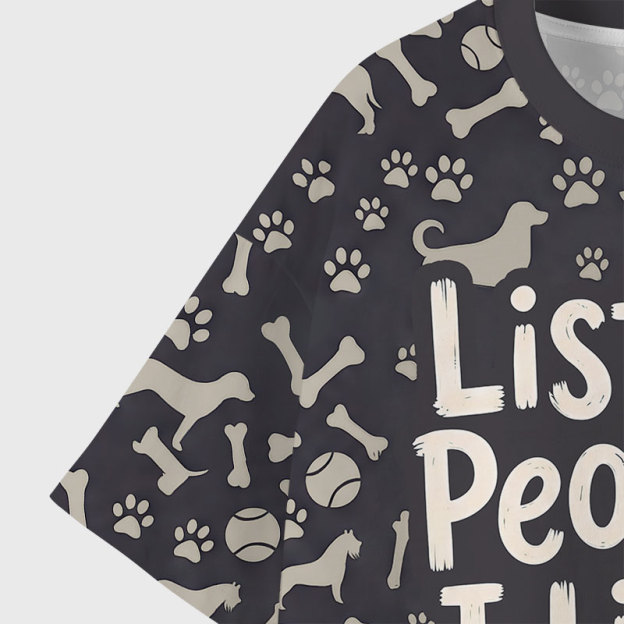 Dog Over People Club Geek All-Over Print T-Shirt