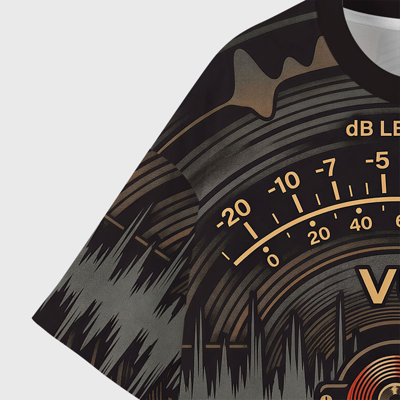 Volume VU Meter Geek All-Over Print T-Shirt