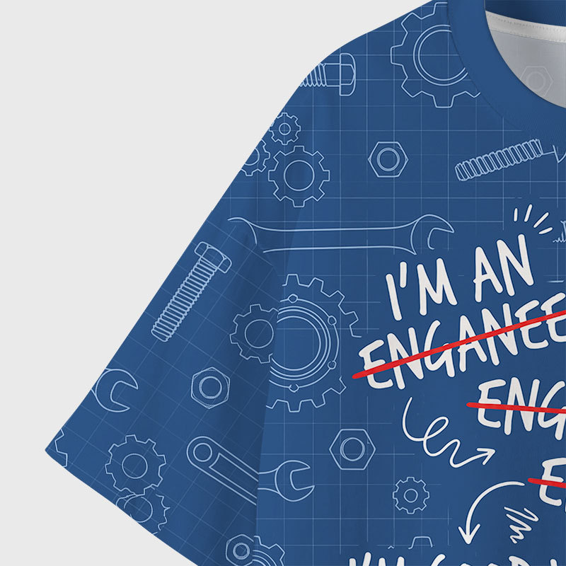 I'm Good With Math Geek All-Over Print T-Shirt