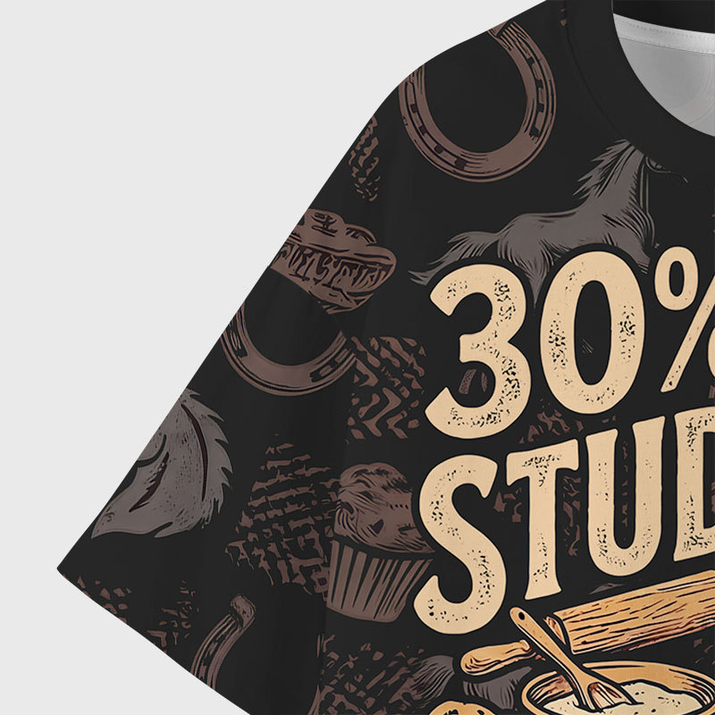 30 Stud 70 Muffin Geek All-Over Print T-Shirt