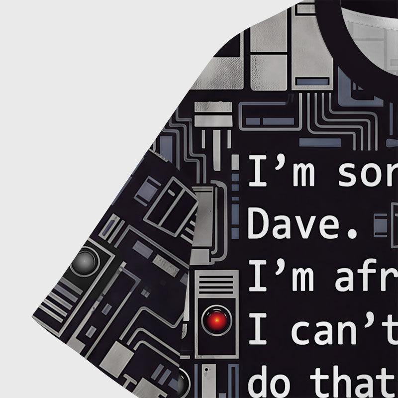 HAL Sorry Dave Geek All-Over Print T-Shirt