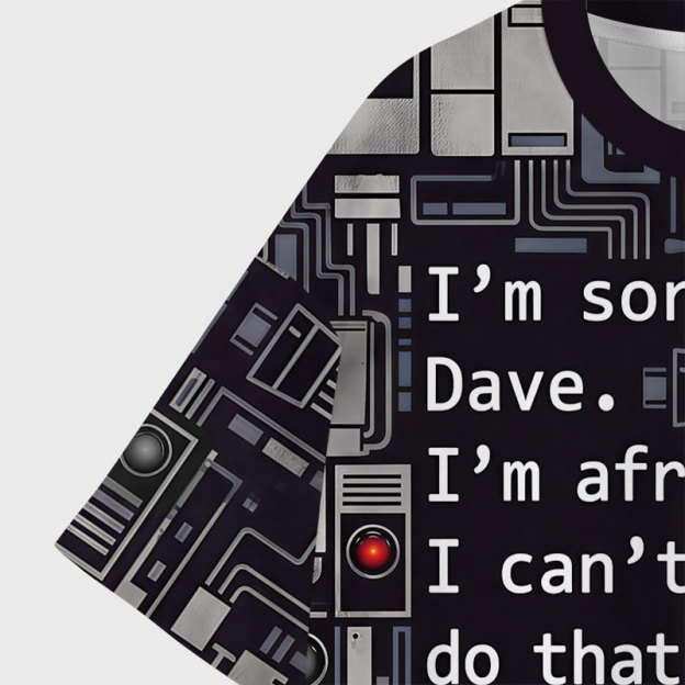 HAL Sorry Dave Geek All-Over Print T-Shirt