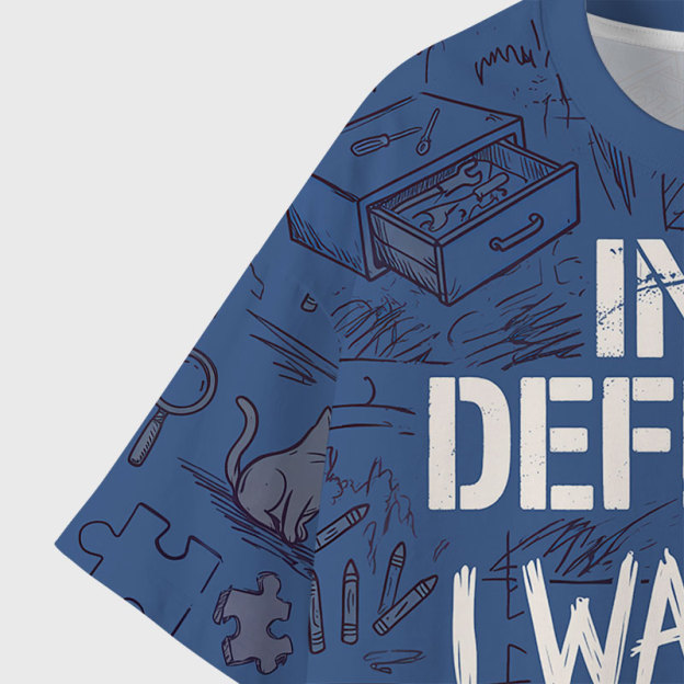 I Was Left Unsupervised Geek All-Over Print T-Shirt