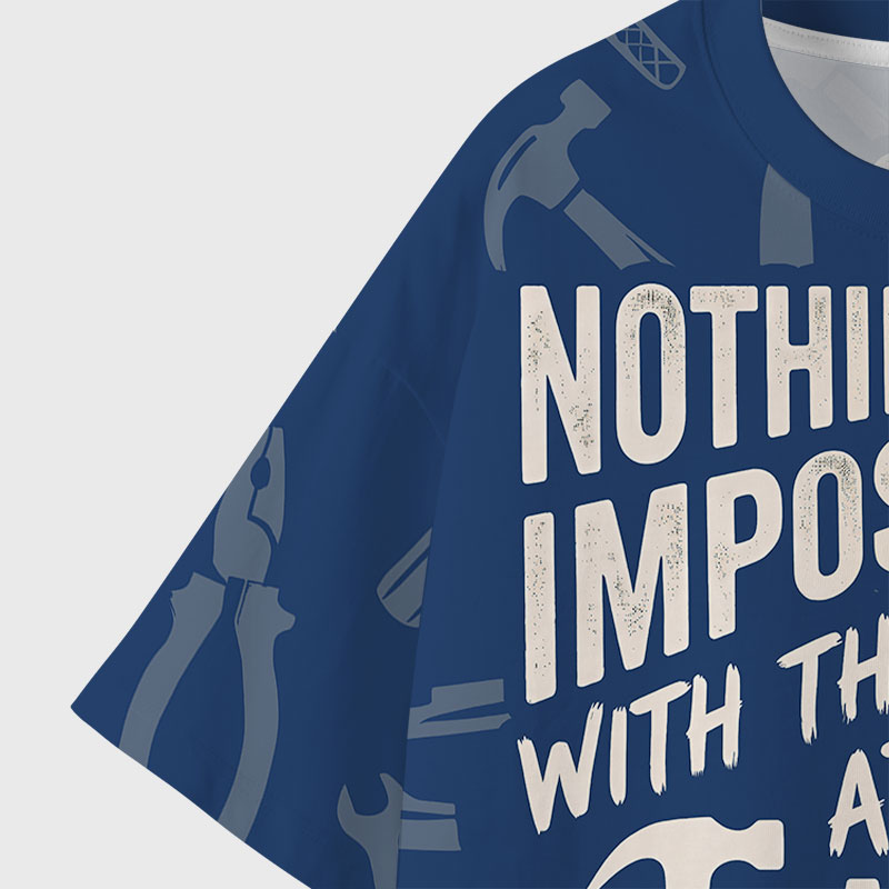 Nothing Is Impossible Geek All-Over Print T-Shirt