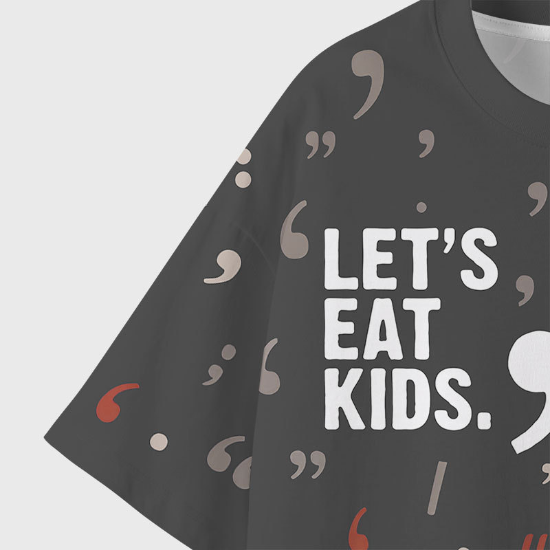 Punctuation Saves Lives Geek All-Over Print T-Shirt