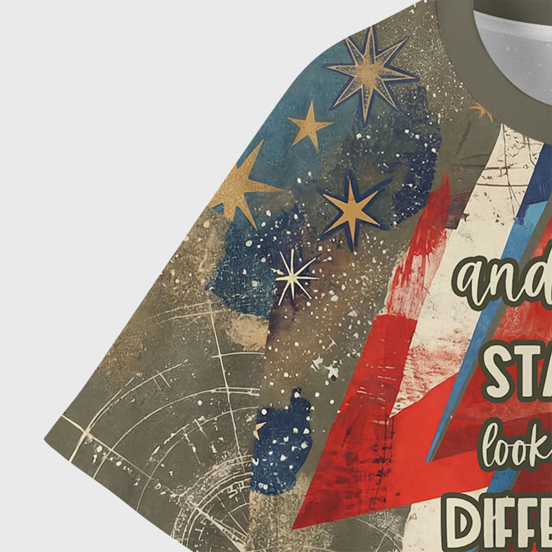 Different Stars Geek All-Over Print T-Shirt