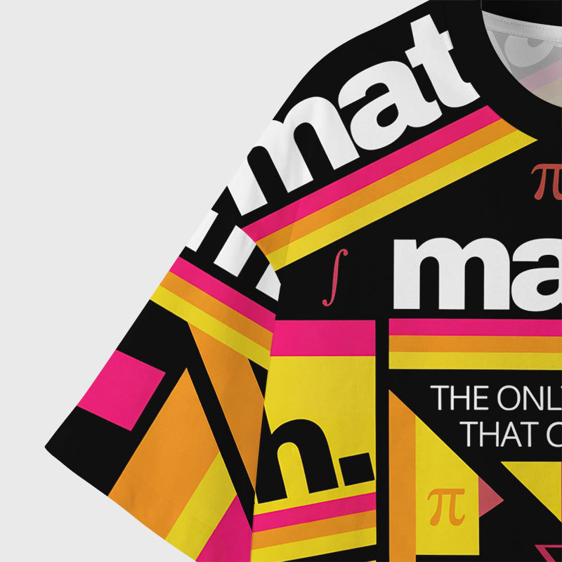 Math Geek Eco Oversized Graphic Tees