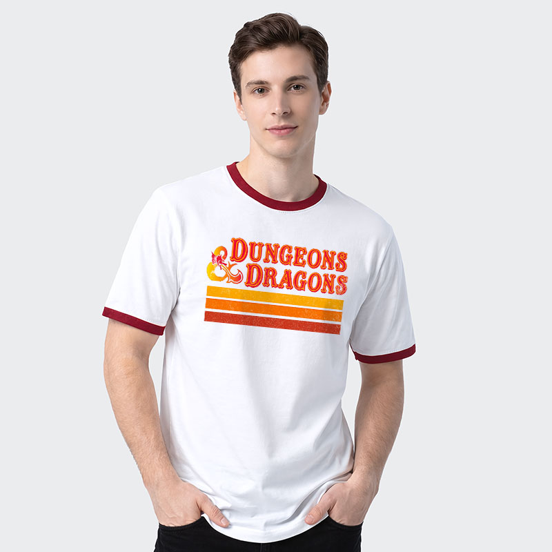 D&D Geek Retro Ringer T-Shirt
