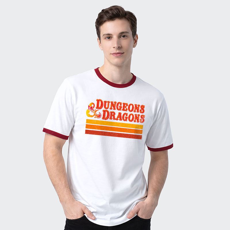 D&D Geek Retro Ringer T-Shirt