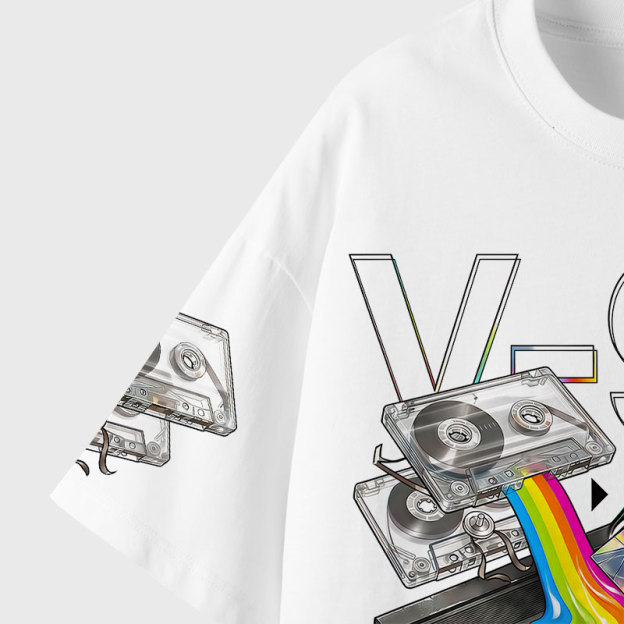 Signal Flow 95 Geek Eco Oversized Graphic Tees