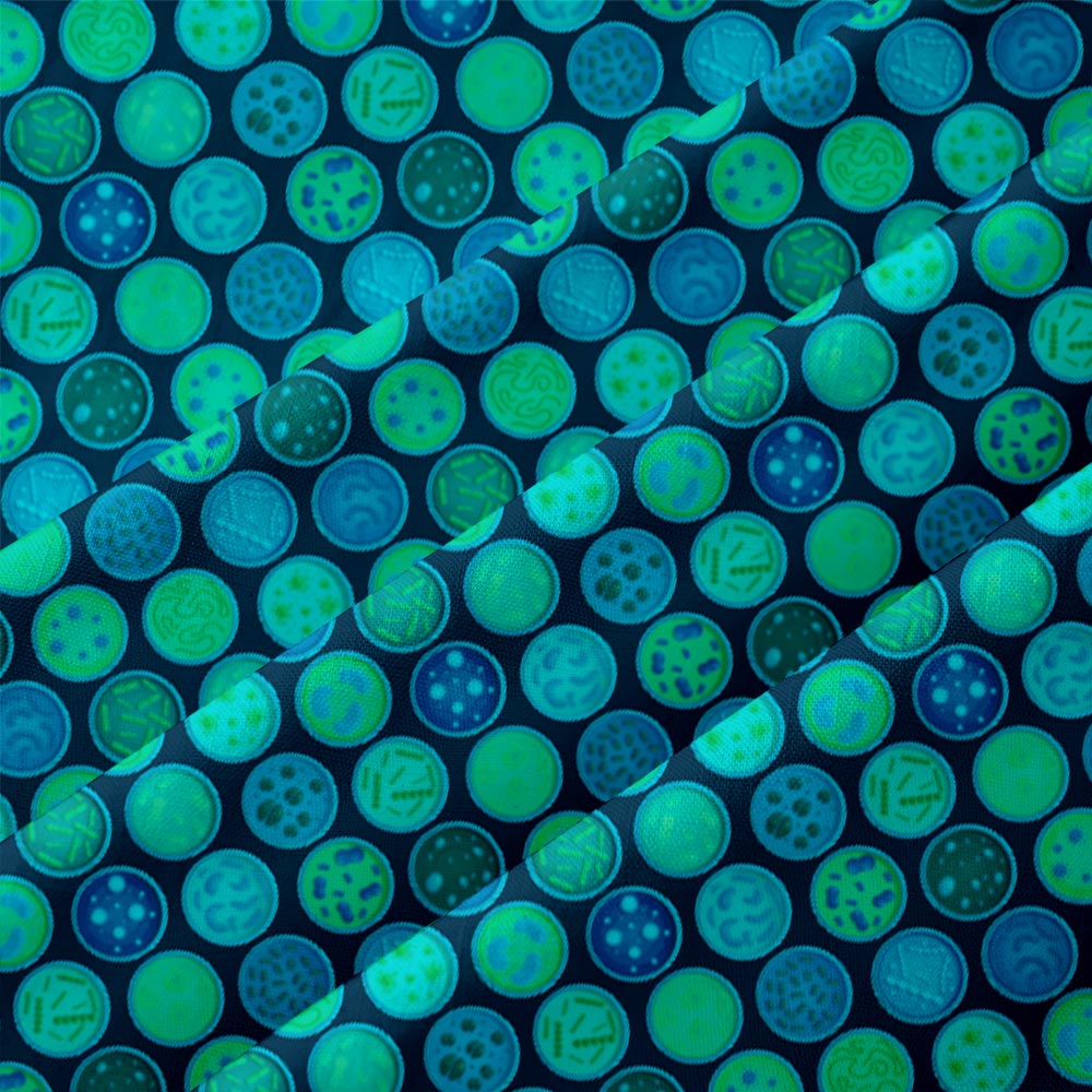 Bacterial Petri Dish Biology Button Up Pocket Shirt