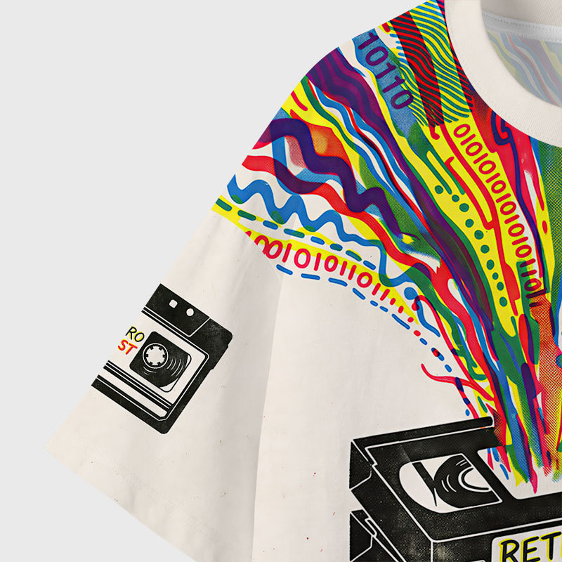 Digital Lava Geek Eco Oversized Graphic Tees