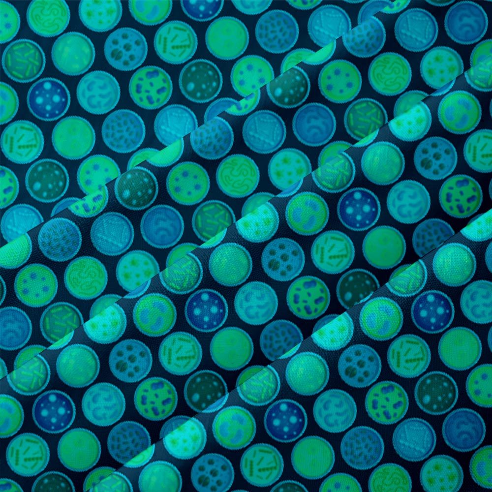 Bacterial Petri Dish Biology Button Up Pocket Shirt