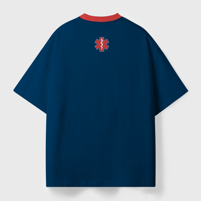 Emotional Support Human Geek Eco Oversized Graphic Tees