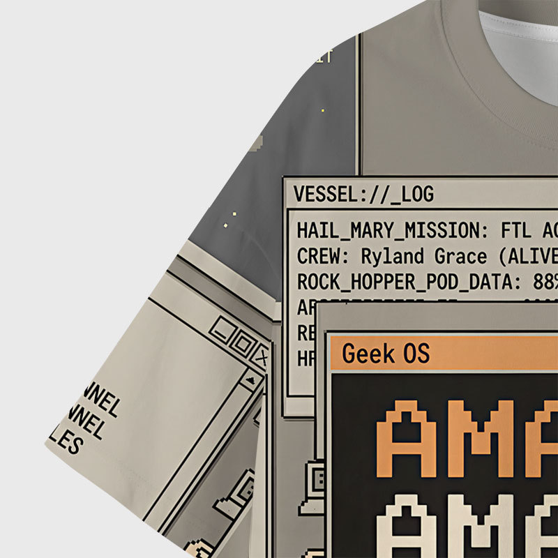 Amaze Geek Eco Oversized Graphic Tees