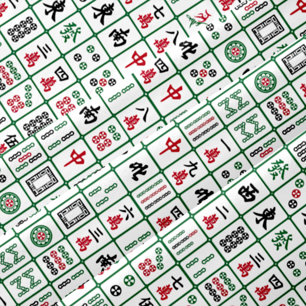 Mahjong Maverick Button Up Pocket Shirt
