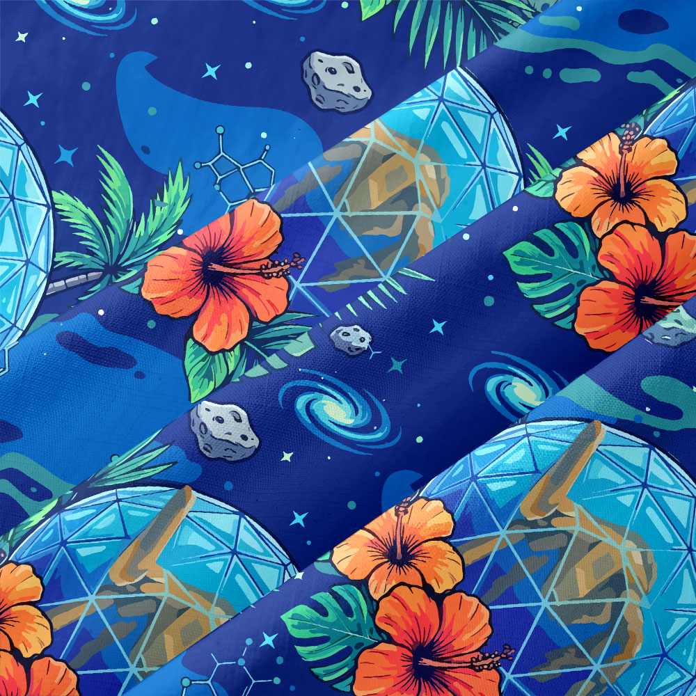 The Dome Project Sci-Fi Exploration Button Up Pocket Shirt