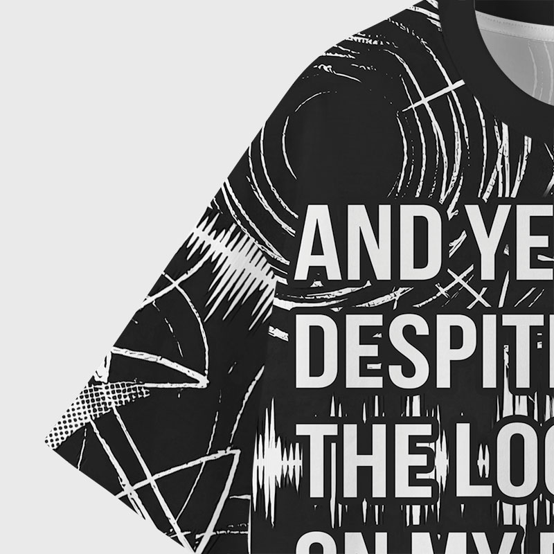 And Yet Geek Eco Oversized Graphic Tees