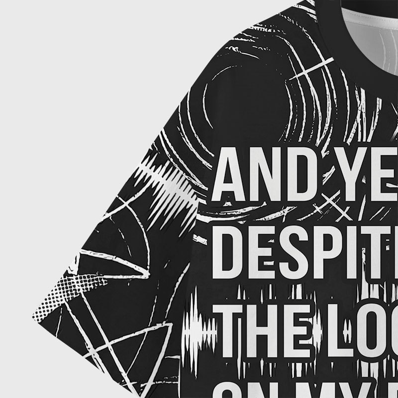 And Yet Geek Eco Oversized Graphic Tees