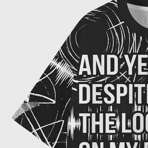 And Yet Geek Eco Oversized Graphic Tees