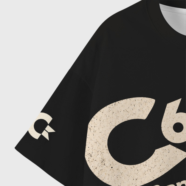 C64 Geek Eco Oversized Graphic Tees
