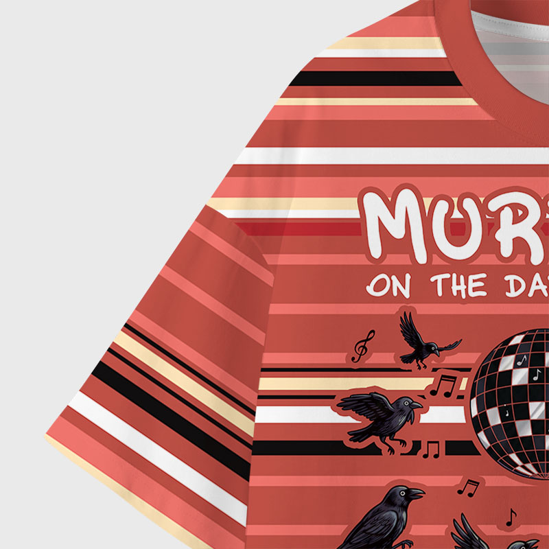 Murder On The Dancefloor Geek Eco Oversized Graphic Tees