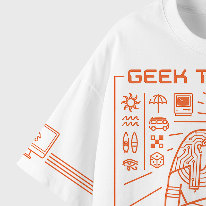 Geek The Nile Geek Eco Oversized Graphic Tees