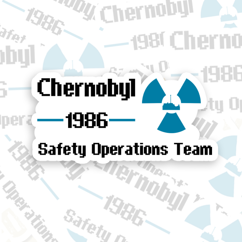 Chernobyl 1986 Geek Sticker