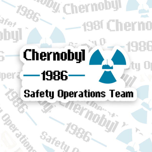 Chernobyl 1986 Geek Sticker