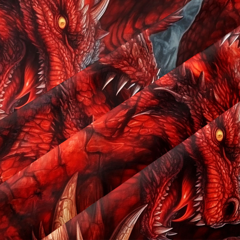 DND Domineering Dragon Button Up Pocket Shirt