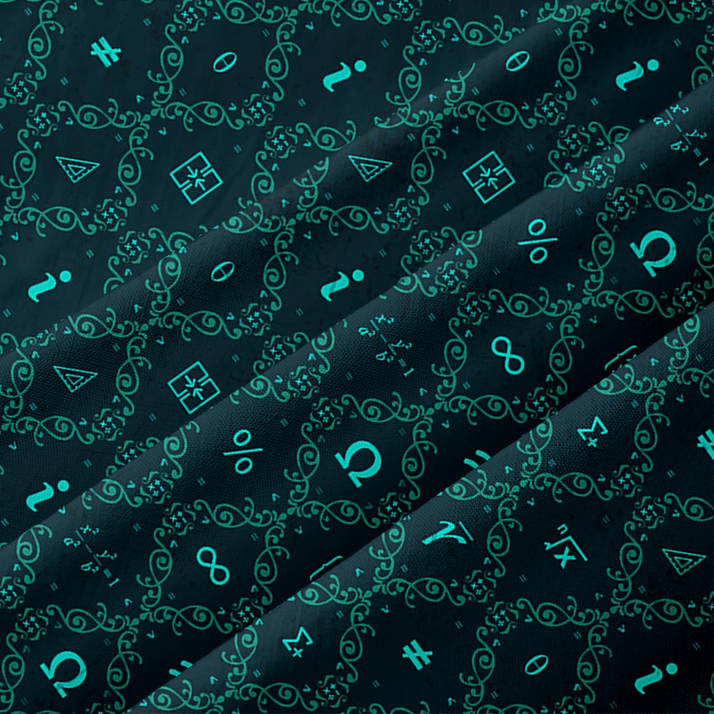 Mathematical Traditional Patterns Button Up Pocket Shirt