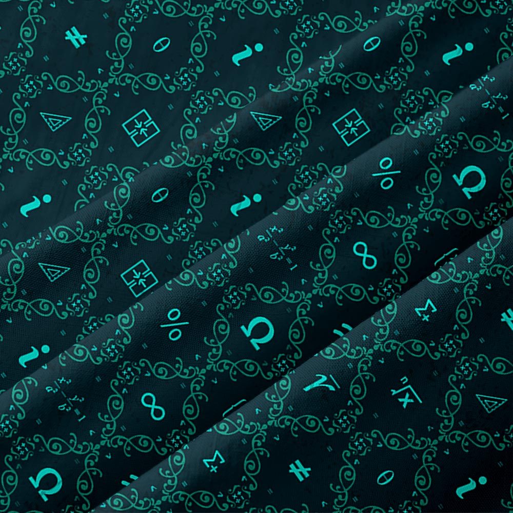 Mathematical Traditional Patterns Button Up Pocket Shirt