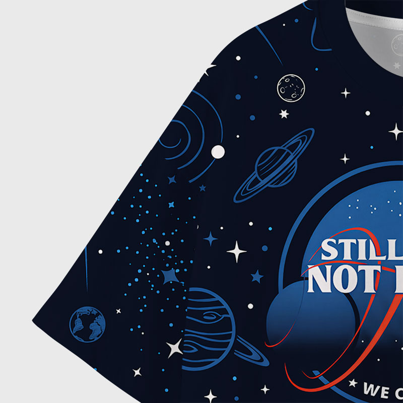 Still Not Flat Geek Eco Oversized Graphic Tees