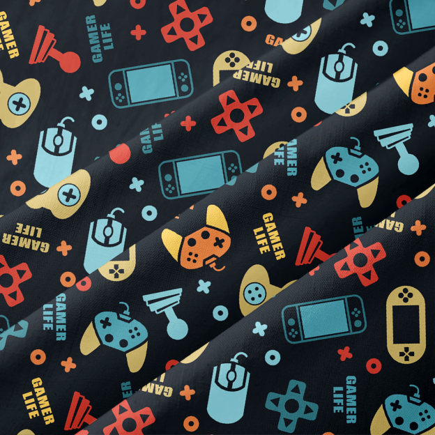 Gamepad Vintage Button Up Pocket Shirt
