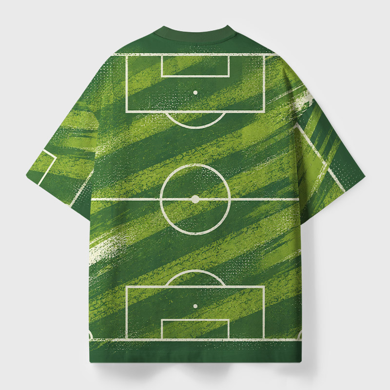 Soccer Field Diagram Geek Eco Oversized Graphic Tees