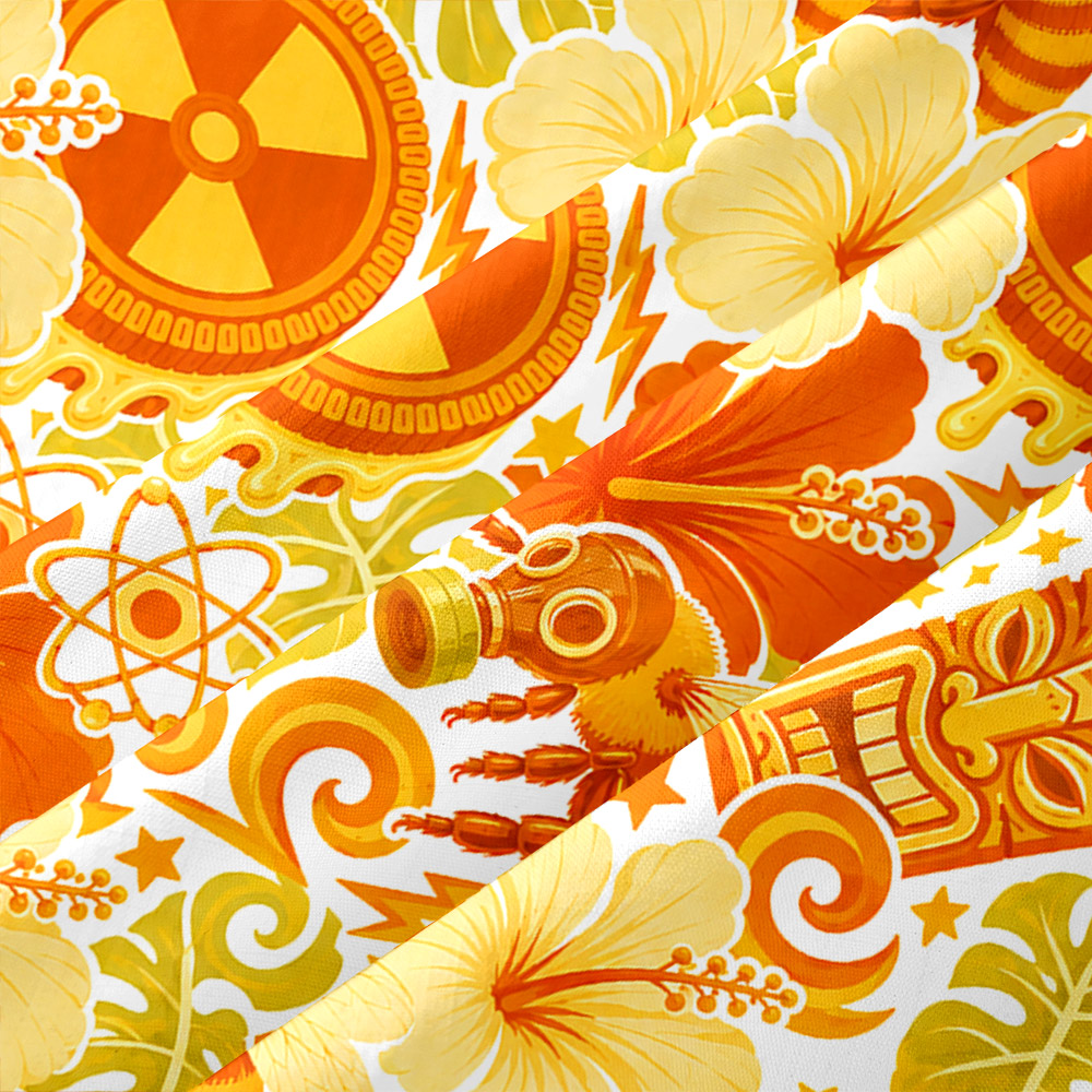 Rad-Beech Hawaiian Button Up Pocket Shirt