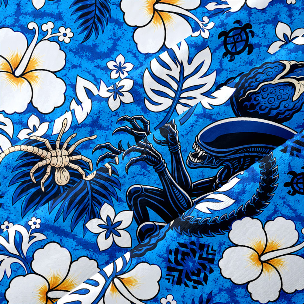 Xenobiology Hawaiian Button Up Pocket Shirt