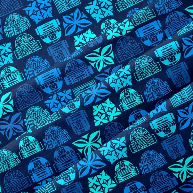 Robot Hawaiian Pattern Button Up Pocket Shirt