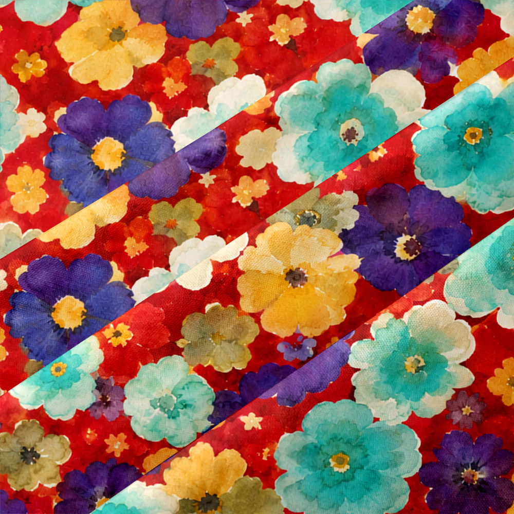 Ponchito Floral Style Short Sleeve Shirt Retro Button Up Pocket Shirt