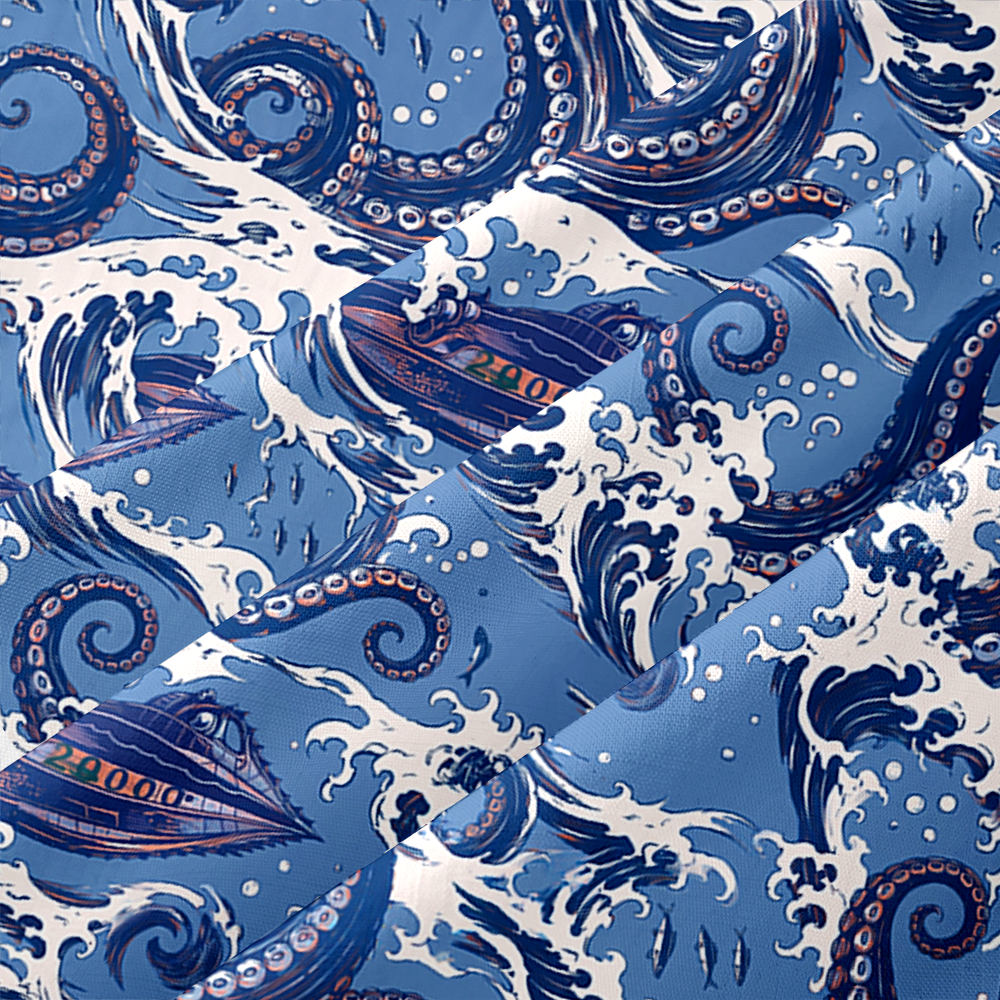 Waves of the Unknown Button Up Pocket Shirt