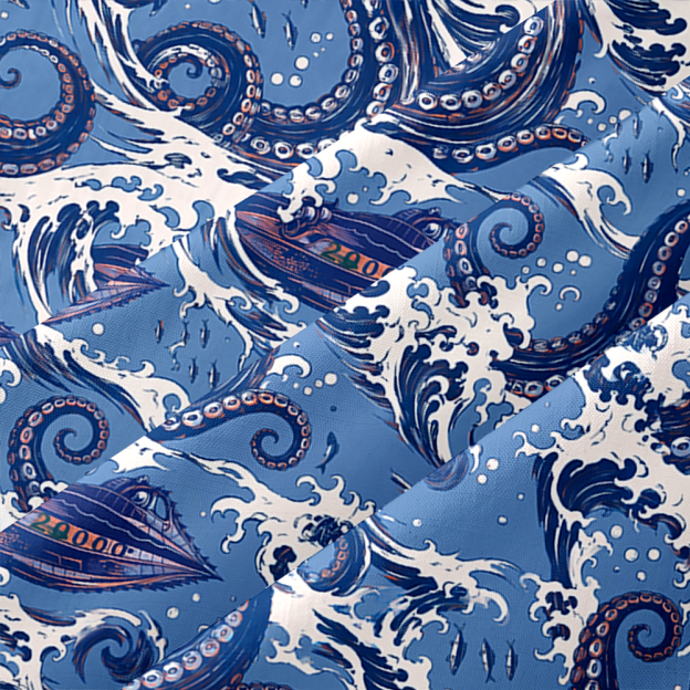 Waves of the Unknown Button Up Pocket Shirt