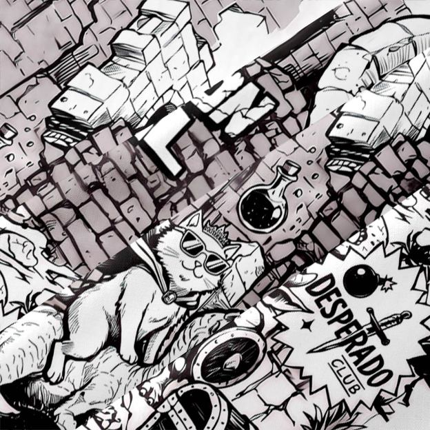 Carl & Donut Dungeon Raid Comic Panel Button Up Pocket Shirt