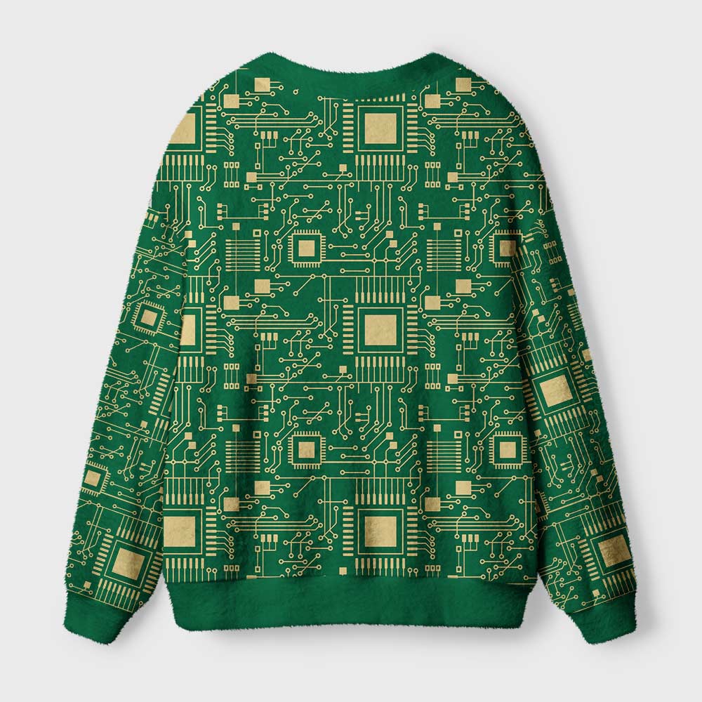 Technology Sense Circuit Board Geek Ugly Cardigan Sweaters