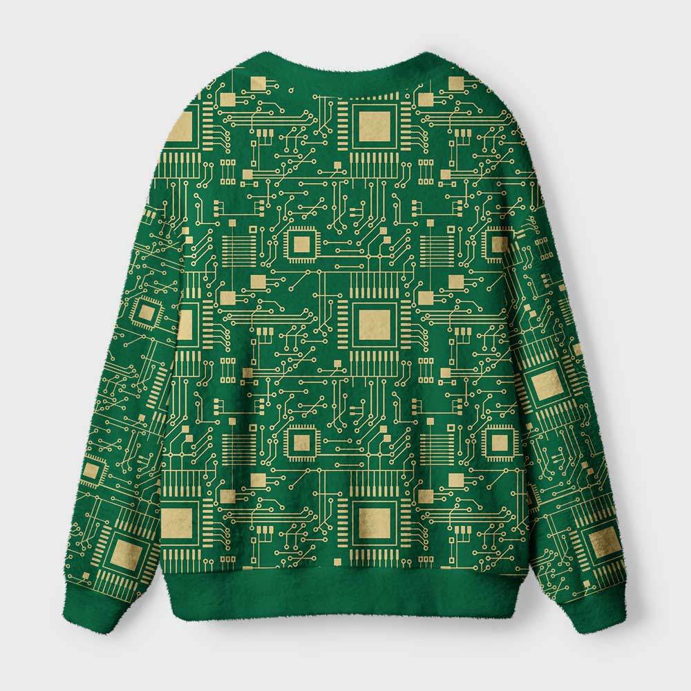 Technology Sense Circuit Board Geek Ugly Cardigan Sweaters